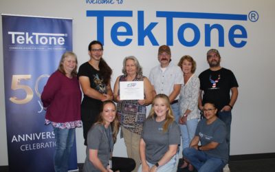 TekTone Receives Gold Safety Award from NCDOL