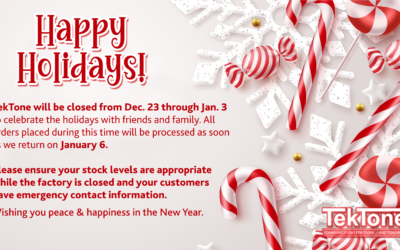 TekTone Holiday Closing